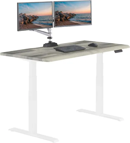 Vista 34 de Vari ComfortEdge - Escritorio de pie ajustable de 40 x 26 pulgadas, pequeño escritorio eléctrico de pie VariDesk para apartamento, dormitorio u