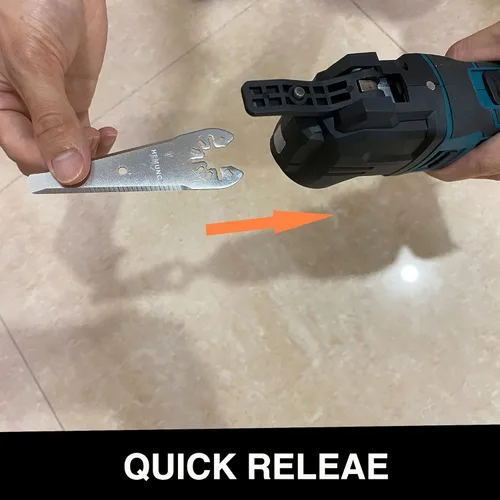 Vista 3 de 10 cuchillas de raspador de herramientas oscilantes de ajuste universal multiherramienta, compatibles con Dewalt Dremel Rockwell Makita Bosch Fein