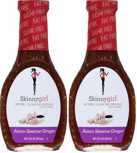 Vista 18 de Skinnygirl Aderezo para Ensalada Sin Azúcar Sin Gluten, Sésamo Jengibre Asiático, 8 Onzas