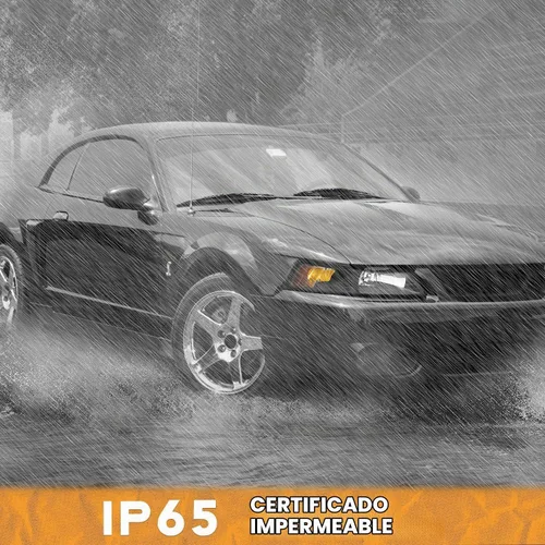 Vista 8 de WEELMOTO - Conjunto de faros halógenos para Ford Mustang V6/GT 1999-2004 Clear Lens Black Housing Amber Reflector, Left Driver+Right Passenger