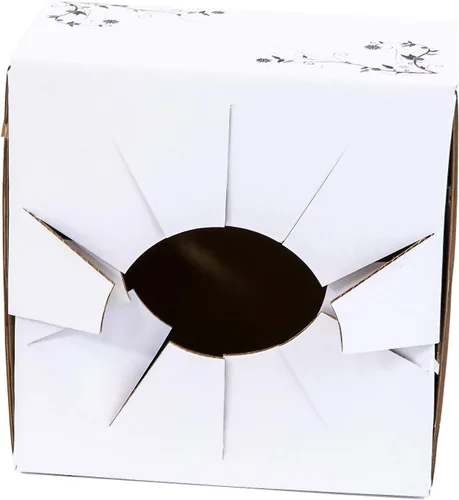Vista 5 de Cajas de cartón para entrega - Cajas de entrega de flores (8"x 8"x 4") - Se vende en paquete (10)