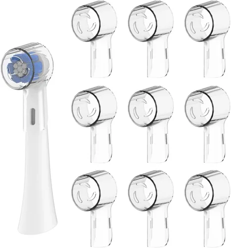 Vista 11 de 12 fundas reutilizables para cepillos de dientes compatibles con cabezales de cepillo de dientes eléctricos Oral B para un mejor cepillado