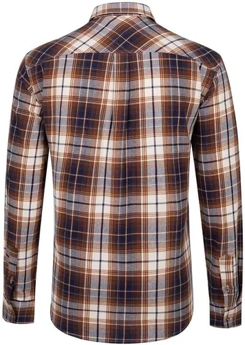 Vista 2 de JIAER Camisa casual de franela de manga larga con botones para hombre
