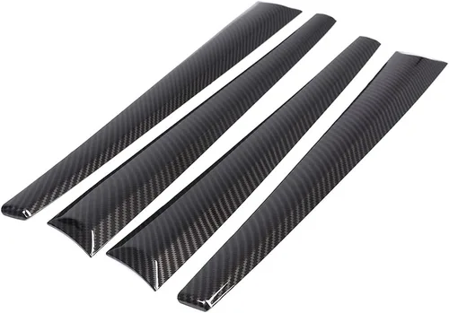 Vista 6 de YIWANG Cubierta del panel de decoración de puerta interior de estilo de fibra de carbono 4 piezas para Toyota Hilux 2015-2021 accesorios de coche