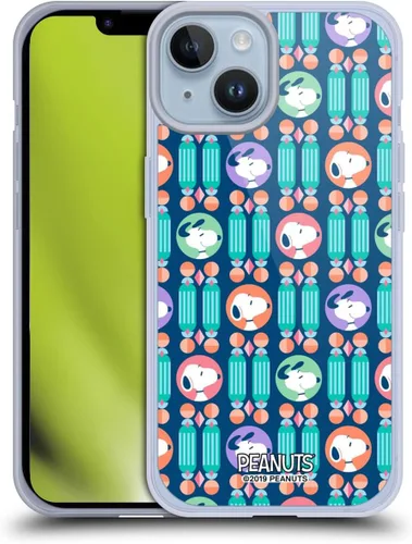 Vista 22 de Head Case Designs Snoopy Deco Dreams - Funda de gel suave con licencia oficial de Peanuts Blue Pattern compatible con Apple iPhone 7 Plus/iPhone 8