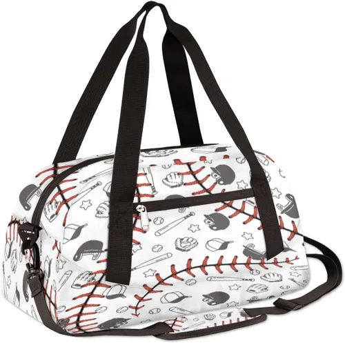 Vista 3 de Bolsa de lona para niños, bolsa de gimnasio deportiva para niños, niñas y adolescentes, bolsa de mano para el fin de semana, bolsa de viaje