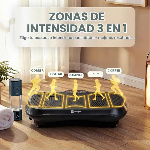 Vista 11 de Lifepro Máquina de ejercicios con placa de vibración Waver con 99 Negro
