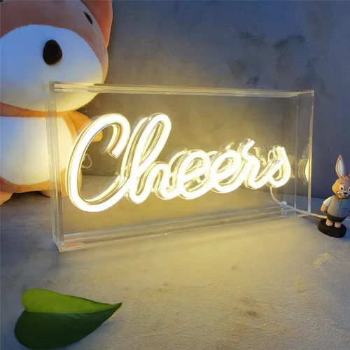 Vista 10 de Letrero de neón de arcoíris para bebé, letrero de neón de bebé estable alimentado por USB, luces de neón arílicas 3D para dormitorio de niños, baby