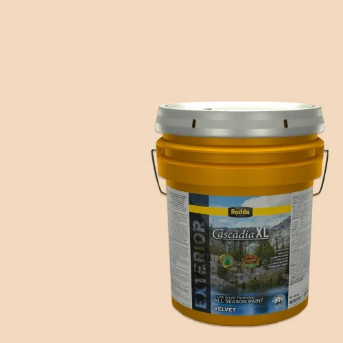Vista 110 de Rodda Paint CASCADIA XL Pintura e imprimación satinada exterior en uno, cuarto de galón, Cantera
