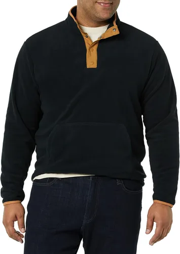 Vista 3 de Tienda Essentials Chaqueta de forro polar con cierre frontal para hombre