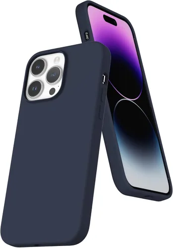 Vista 136 de Funda de silicona líquida compatible con iPhone 12 Pro Max 6.7 pulgadas, funda de gel de protección completa con forro de microfibra, funda
