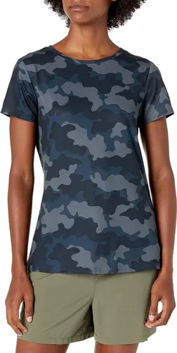 Vista 76 de Amazon Essentials Camiseta de manga corta con cuello redondo para mujer, de secado rápido, para entrenamiento, gimnasio, paquete múltiple