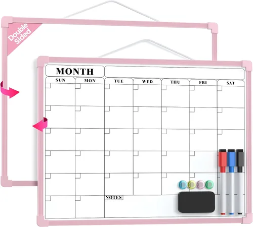Vista 11 de MaxGear - Calendario mensual de borrado en seco para pared, 16 x 12 Negro