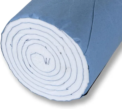 Vista 5 de Vakly Rollo de 100 % algodón, 1 libra, algodón blanco no estéril, suave y absorbente, de 12 x 56 pulgadas para cuidado de heridas, fundición