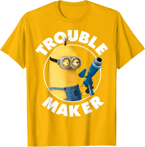 Vista 57 de Despicable Me Minions Kevin Fabricante de Problemas Gráfico Camiseta Negro