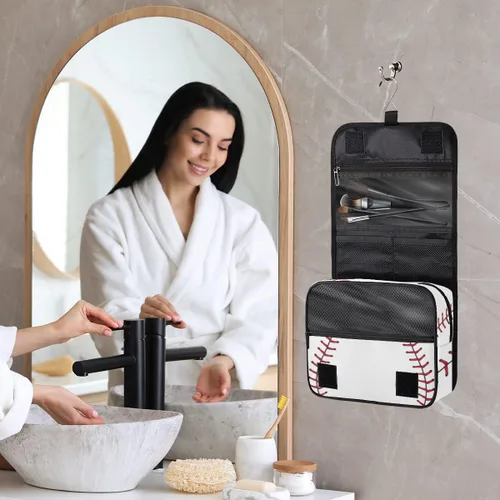 Vista 8 de Neceser colgante de viaje para mujeres y hombres -dhfjrgfr, A-001.