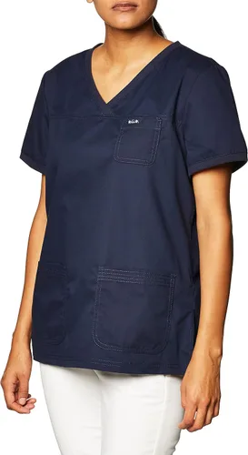 Vista 2 de Delantal Koi, para mujer, modelo NICOLE, super cómodo, estilo pulóver, con ribete de canalé.