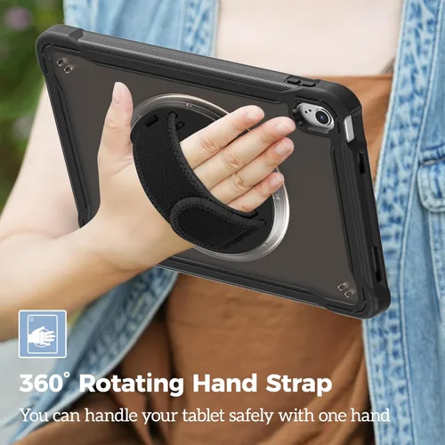 Vista 4 de ProCase Funda para iPad de 11ª generación A16 2025/iPad de 10.9 pulgadas 2022, resistente a prueba de golpes con correa de mano, protección