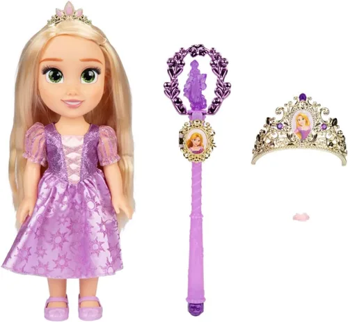 Vista 2 de Disney Jakks Pacific Princess Share with Me Rapunzel - Muñeca infantil con accesorios para niños