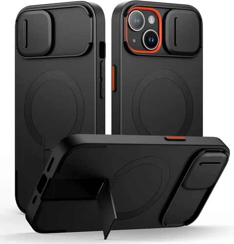 Vista 101 de SURITCH Funda para iPhone Air con cubierta de control de cámara, funda deslizante para cámara y soporte ajustable, compatible con MagSafe, a prueba