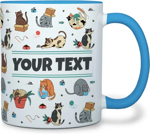 Vista 7 de Taza personalizada para niños – Mariposas – Nombre/texto personalizado, chocolate caliente de cerámica, cacao/taza de café para niñas, regalo