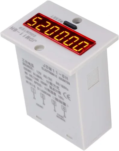 Vista 5 de Contador electrónico, JDM11-6H sin contador de voltaje, 6 dígitos electrónico LED Digital Display Counter Relay (CA/DC12V)
