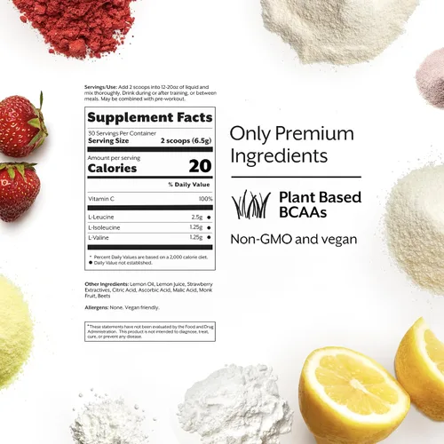 Vista 2 de ProMix Nutrition BCAA Energy Powder, Fresa Limón - 30 porciones