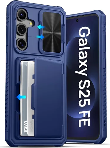 Vista 16 de ATATOO Funda tipo cartera para Samsung Galaxy S25, tarjetero integrado (3-5 tarjetas) [bloqueo RFID] y cubierta de cámara deslizante, protección