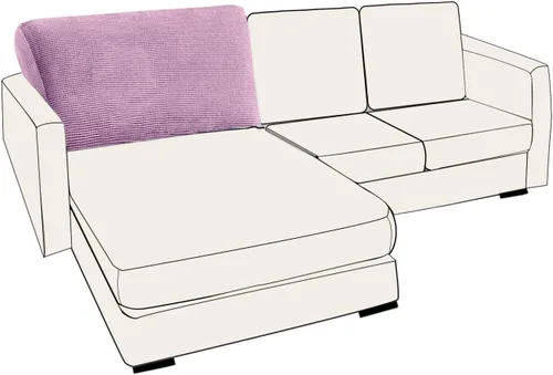 Vista 145 de UNBBRRL Fundas de cojín de asiento para sofá, elásticas, funda de cojín individual para sofá, fundas de cojín para sofá, fundas de héroe protegen