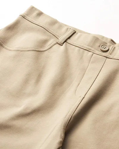 Vista 3 de Nautica Bermudas de uniforme escolar para niñas, material elástico y sin botones, botones de imitación y bolsillos funcionales