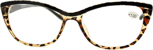 Vista 7 de PASTL Gafas de lente transparente con lente de lectura bifocal para mujer, Cateye rectangular