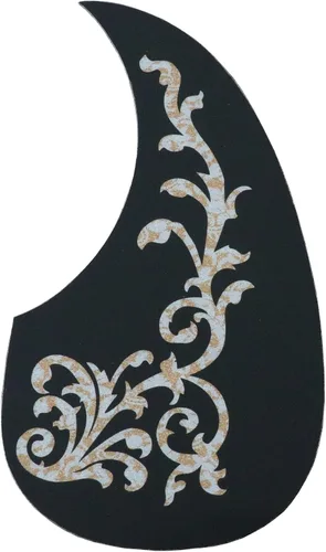 Vista 8 de Placa autoadhesiva antiarañazos para guitarra acústica Negro