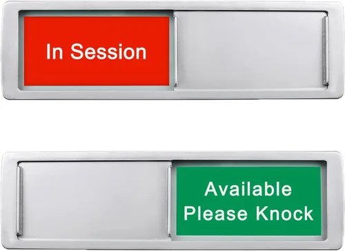 Vista 16 de Letrero de privacidad disponible con reserva, señal de habitación libre/ocupada para oficina en casa, baño, sala de conferencia, hoteles, hospital