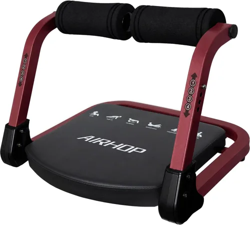 Vista 7 de AIRHOP Ab Machine 4-Speed Auto Rebound Sit Up Abdominal Trainer Home Gym
