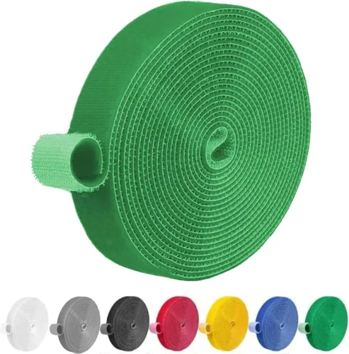 Vista 30 de IFNOW Cinta de Gancho y Bucle de 32 Pies Cinta de Sujeción Reutilizable Bridas para Cables de Doble Cara de Gancho y Bucle Gestión de Cables
