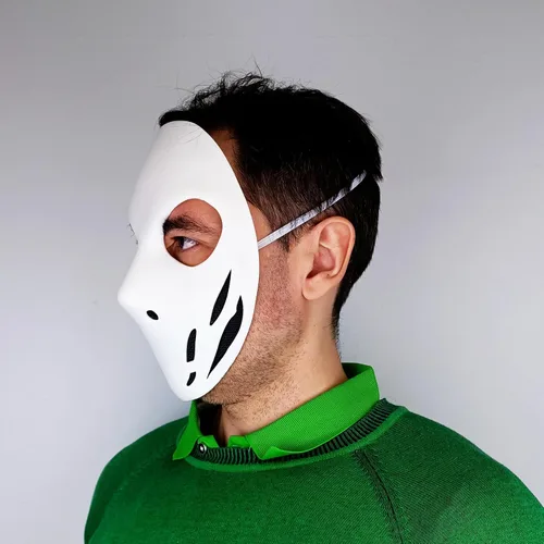 Vista 8 de Tactical Skull Stealth Assassin Mask 3D Printed Horror Villain Cosplay Halloween Costume Mask