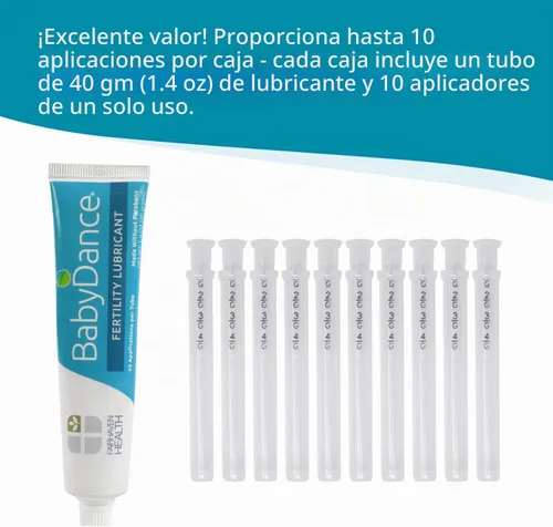 Vista 5 de BabyDance by Fairhaven Health Fertility Lubricant, 10 aplicaciones