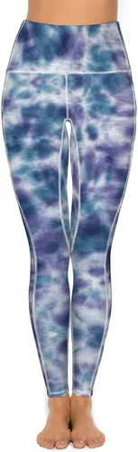 Vista 2 de KevaMolly Leggings de entrenamiento para mujer con bolsillos, gruesos, cintura alta, elásticos en 4 direcciones, pantalones de yoga para correr