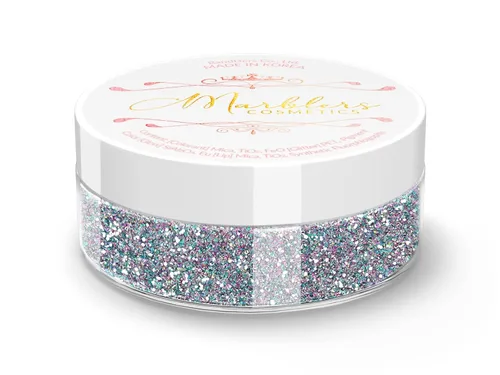Vista 111 de MARBLERS Polvo de mica natural grueso [perla azul acero] 0.11 onzas (0.11 oz) altamente pigmentado no tóxico, vegano, libre de crueldad animal