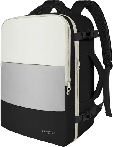 Vista 39 de Taygeer - Mochila de viaje para mujeres, mochila de cabina con puerto de carga USB y bolsa para zapatos, mochila TSA para laptop de 15.6 pulgadas