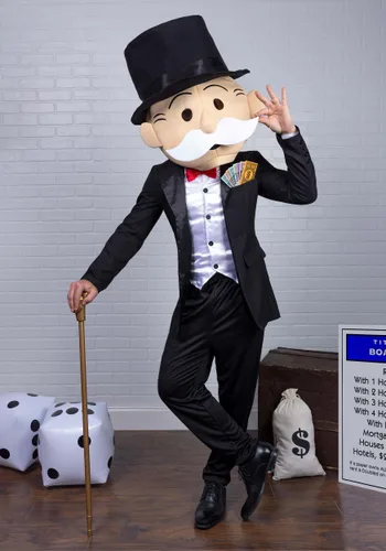 Vista 5 de Disfraz de Hombre Mr. Monopoly para Hombre Multicolor