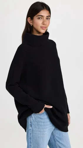 Vista 4 de Free People Suéter holgado otomano para mujer, gris topo