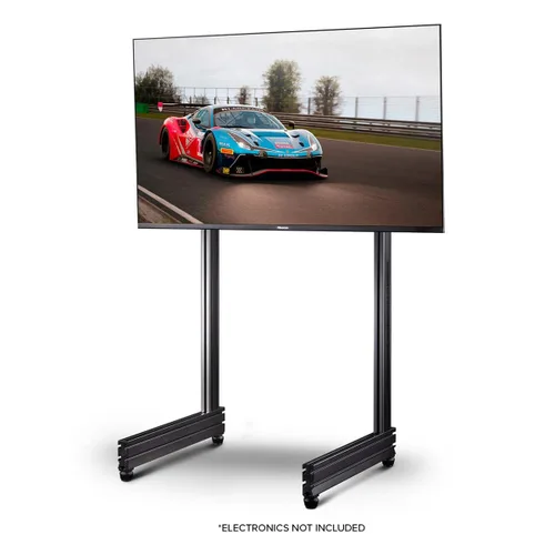 Vista 7 de Next Level Racing GTElite Racing Simulator Cockpit- Wheel Plate Edition (NLR-E022) & Elite Freestanding Single Monitor Stand Carbon Grey (NLR-E005)