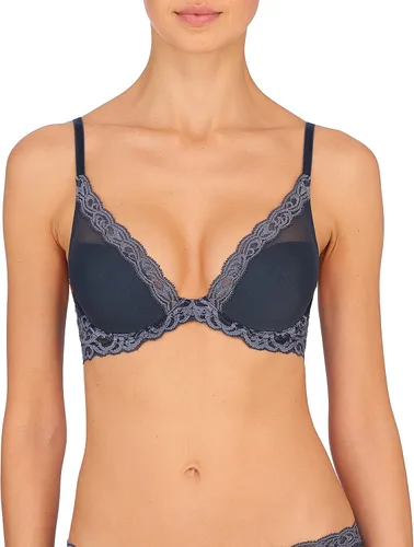 Vista 70 de Natori - Sujetador de encaje para mujer con inmersión, diseño de plumas Cafe