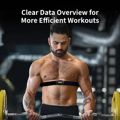 Vista 6 de C009Pro Heart Rate Monitor Chest Strap with BLE 5.1& ANT+,HR Monitor Chest Sensor,Up to 400H Battery Life,Sitable for Running Cycling Gym,Compatible