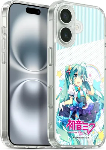 Vista 171 de Head Case Designs Licencia Oficial Hatsune Miku Gráficos Lindos Carcasa de Gel [Protección de Grado Militar] Compatible con Apple iPhone 7 CUTE