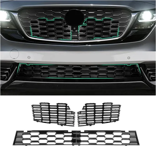 Vista 11 de (2 unidades/juegos) CX5 - Insertos de malla para parrilla frontal Mazda CX-5 KF Accesorios ABS Material Protector de rejilla frontal compatible