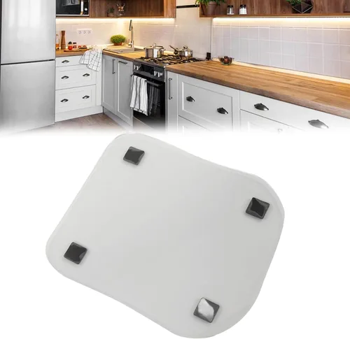 Vista 8 de TOPINCN Alfombrilla deslizante de 13.8 x 11.8 in para mezclador de cocina, bandeja deslizante para encimera de acrílico, cafetera, freidora de aire