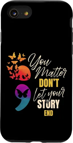Vista 18 de Semicolon Mental Health Awareness Prevention Case for iPhone 17