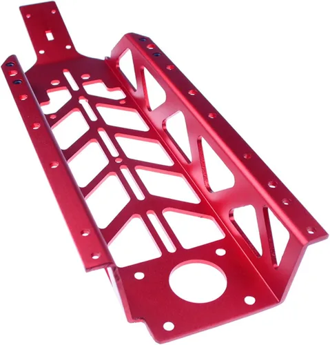 Vista 3 de Chasis principal de aleación Lightened fit 1/5 HPI ROVAN KM Baja RV KM 5B 5T 5SC (rojo)